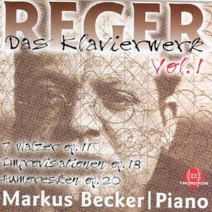Piano Works 1 - Reger / Becker - Musikk - THOR - 4003913123114 - 30. september 2000