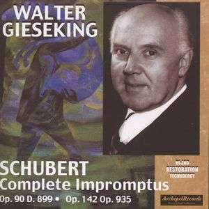 Cover for Franz Schubert · Impromptus (Gieseking) (CD) (2005)