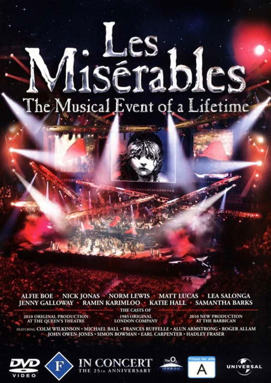 Les Misérables in Concert: The 25th Anniversary - London 2010 - Musical - Filme - LOCAL VIDEO ONLY SINGLE TERRITORY - 5050582825114 - 5. April 2011