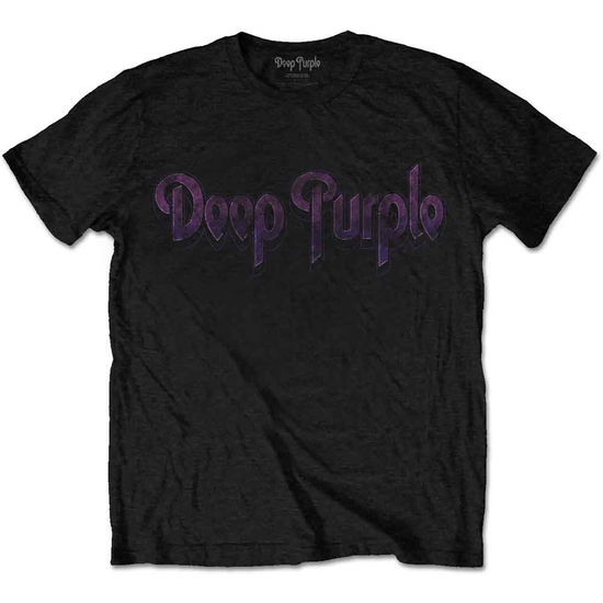 Deep Purple Unisex T-Shirt: Vintage Logo - Deep Purple - Fanituote - MERCHANDISE - 5056170637114 - keskiviikko 22. tammikuuta 2020