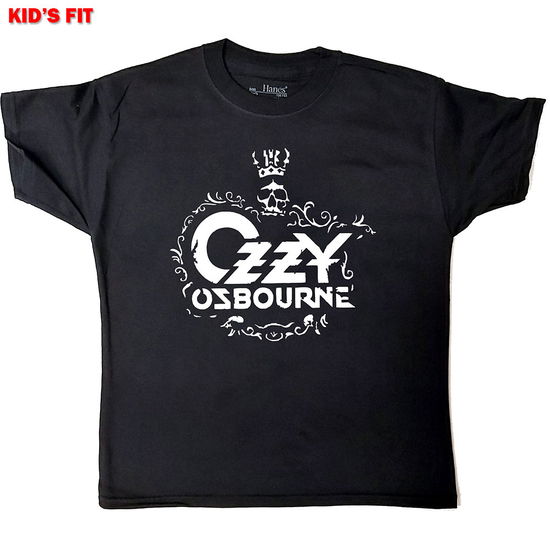 Cover for Ozzy Osbourne · Ozzy Osbourne Kids T-Shirt: Logo (9-10 Years) (T-shirt) [size 9-10yrs] [Black - Kids edition]