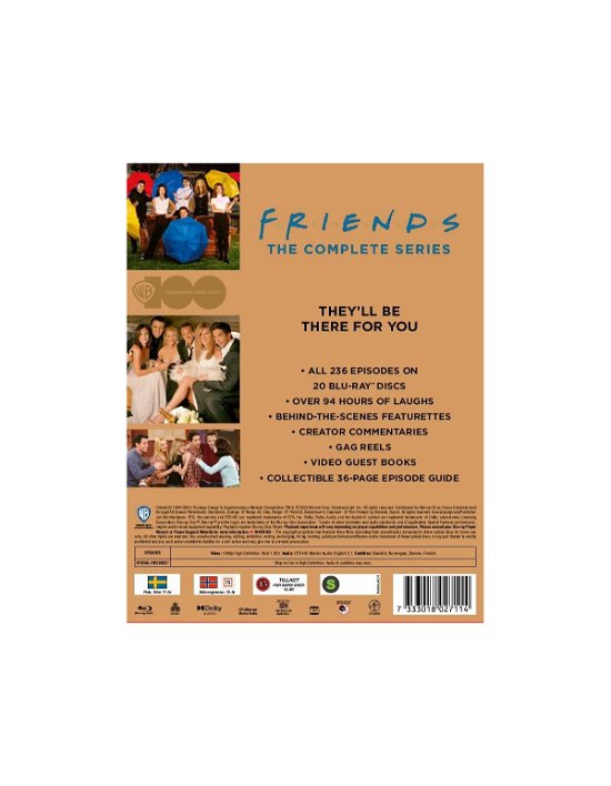 Cover for Warner 100: Friends Complete Box (Blu-ray) (2023)