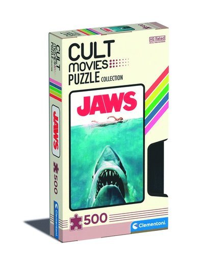 Cover for Clementoni Puzzle Made In Italy Cult Movies 500 Pz · Puslespil Cult Movies Jaws 2022, 500 brikker (Pussel) (2023)