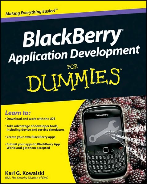 Cover for Wiley · BlackBerry? Application Development For Dummies? (Book) (2009)