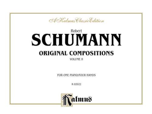 Cover for Robert Schumann · Schumann Original Compsv2 1p4h (Paperback Bog) [Kalmus, Spi edition] (1985)