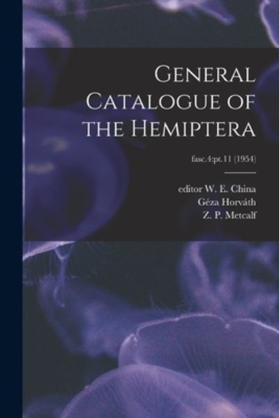 Cover for LLC Creative Media Partners · General Catalogue of the Hemiptera; fasc.4 (Paperback Book) (2021)
