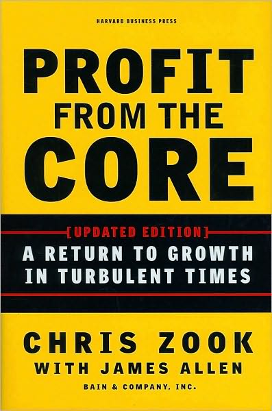 Profit from the Core: A Return to Growth in Turbulent Times - Chris Zook - Bøger - Harvard Business Review Press - 9781422131114 - 26. januar 2010