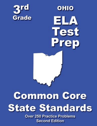 Cover for Teachers' Treasures · Ohio 3rd Grade Ela Test Prep: Common Core Learning Standards (Paperback Book) (2013)