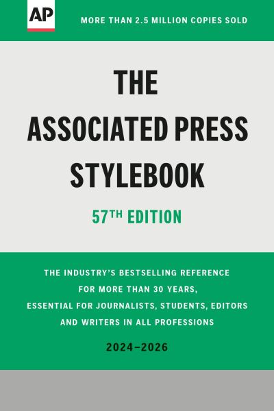 Associated Press Stylebook - The Associated Press - Kirjat - Basic Books - 9781541605114 - tiistai 9. heinäkuuta 2024