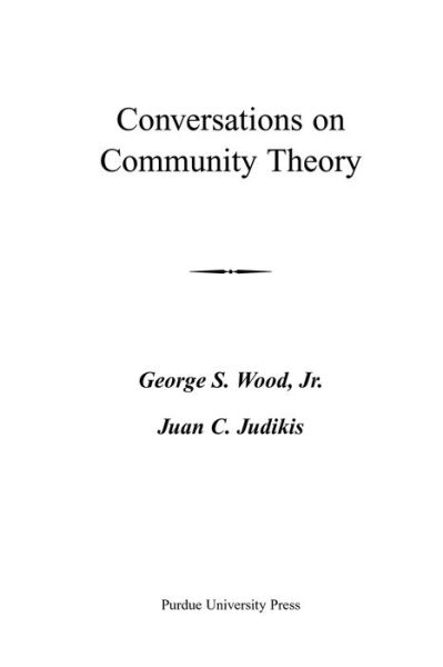 Cover for George Wood · Conversations On Community Theory (Gebundenes Buch) (2002)