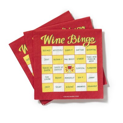 Cover for Em &amp; Friends · Em &amp; Friends Wine Bingo Cocktail Napkins  Pack of 20 (MERCH) (2019)