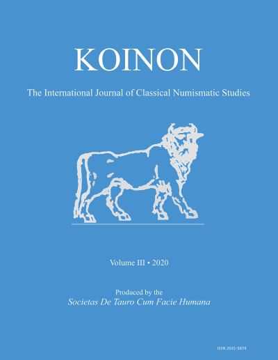 Cover for Nicholas J. Molinari · KOINON III, 2020: The International Journal of Classical Numismatic Studies - KOINON: The International Journal of Classical Numismatic Studies (Paperback Book) (2020)