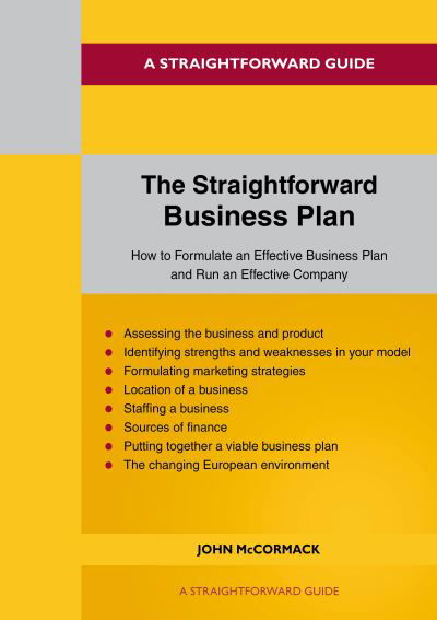 Cover for John McCormack · The Straightforward Business Plan (Pocketbok) (2023)