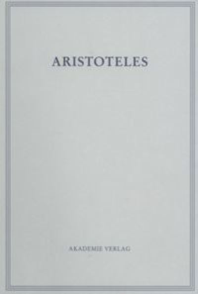 Cover for Aristoteles · Werke.13 Über die Seele (Bog) (2006)