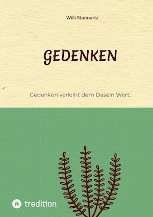 Cover for Willi Stannartz · Gedenken (Paperback Book) (2022)