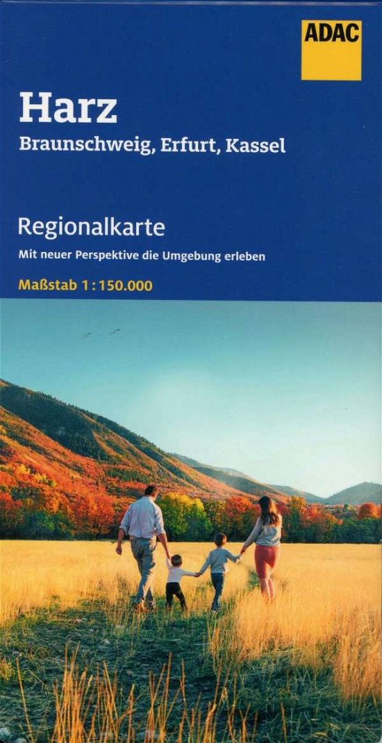 Cover for ADAC Verlag · ADAC Regionalkarte: Blatt 8: Harz, Braunschweig, Erfurt, Kassel (Print) (2020)