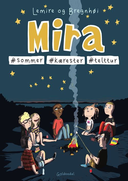 Cover for Sabine Lemire; Rasmus Bregnhøi · Mira: Mira 8 - #sommer #kærester #telttur (Sewn Spine Book) [1th edição] (2023)