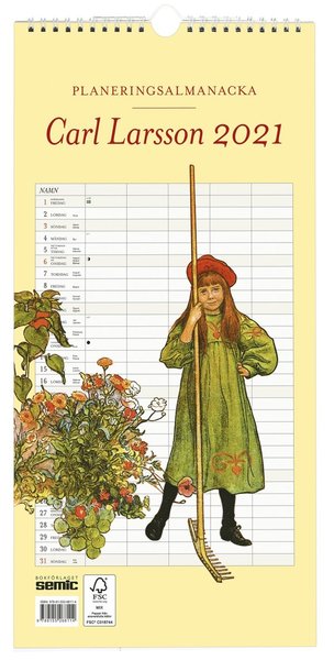 Cover for Bokförlaget Semic · Carl Larsson planeringsalmanacka 2021 (Spiral Book) (2020)