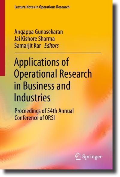Cover for Angappa Gunasekaran · Applications of Operational Research in Business and Industries (Gebundenes Buch) (2023)