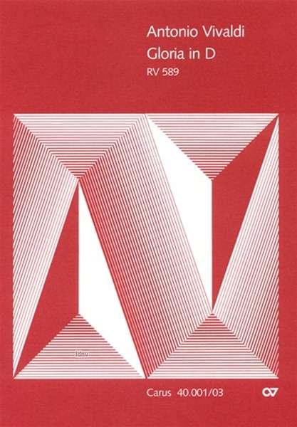 Cover for Vivaldi · Gloria D,RV 589,KA.CV40.001/03 (Bog)
