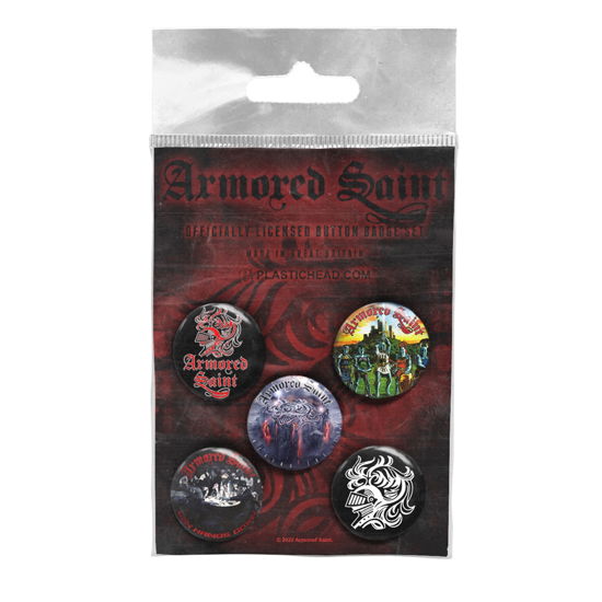 Armored Saint Button Badge Set - Armored Saint - Fanituote - PHM - 0803341567115 - perjantai 10. kesäkuuta 2022