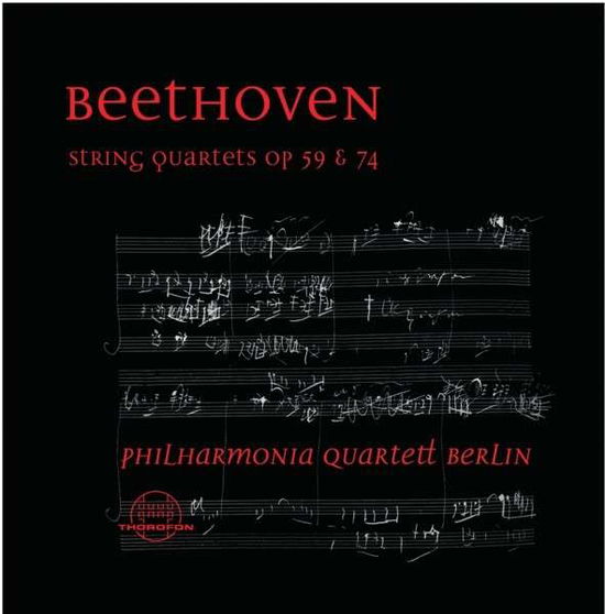 Cover for Beethoven · Streichquartette Op 59 &amp; 74 (CD) (2014)