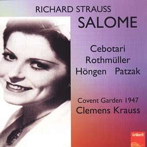Cover for J. Strauss · Salome-Live Covent Garden (CD) (2001)