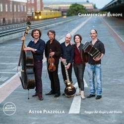 Cover for ChamberJam Europe · Astor Piazzolla: Tangos del Ángel y del Diablo (VINYL) (2022)