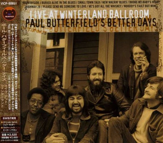 Cover for Paul Butterfield · Live at Winterland (CD) (1999)