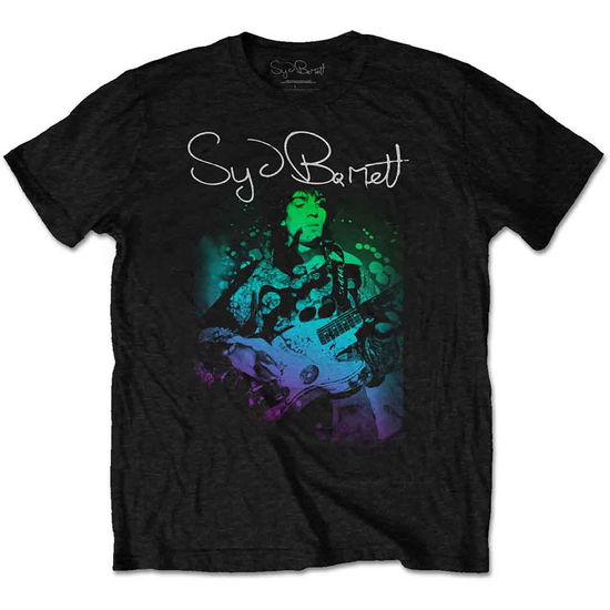 Cover for Syd Barrett · Syd Barrett Unisex T-Shirt: Psychedelic (Black) (T-shirt) [size S] [Black - Unisex edition] (2019)