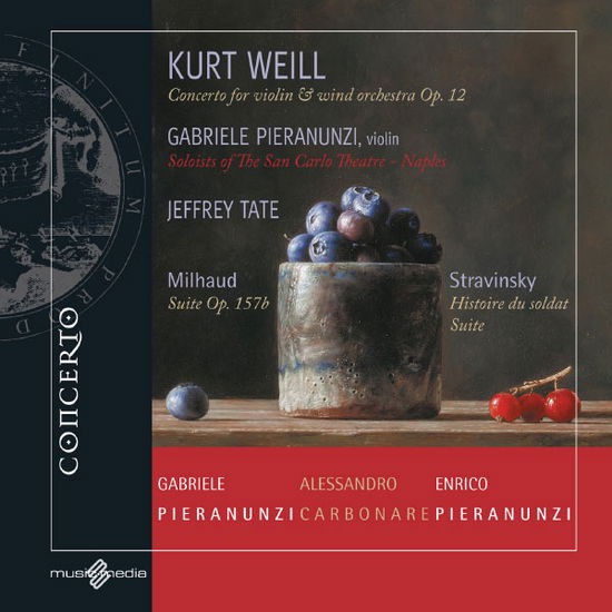 Cover for Pieranunzi / Carbonare / Tate · Concerto for Violin &amp; Wind Orchestra, Op. 12 Concerto Klassisk (CD) (2013)