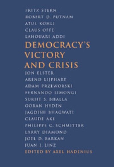 Cover for Nobel Symposium · Democracy's Victory and Crisis (Innbunden bok) (1997)