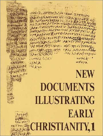 Cover for Llewelyn · New Documents Illustrating Early Christianity: A Review of Greek Inscriptions and Papyri Published in 1978 (Pocketbok) [Volume I edition] (1997)