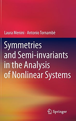Cover for Laura Menini · Symmetries and Semi-invariants in the Analysis of Nonlinear Systems (Inbunden Bok) (2011)