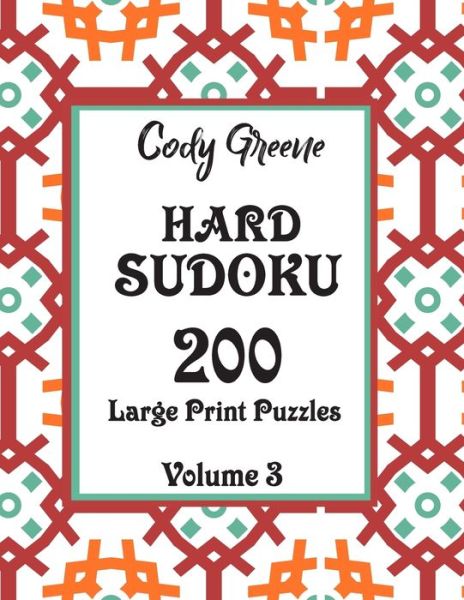 Cover for Cody Greene · Hard Sudoku (Paperback Book) (2019)