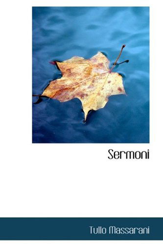 Cover for Tullo Massarani · Sermoni (Paperback Book) (2009)