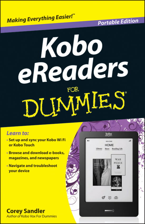 Cover for Corey Sandler · Kobo eReaders For Dummies (Paperback Book) (2015)