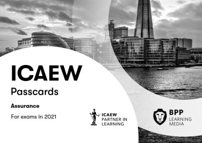 Cover for BPP Learning Media · ICAEW Assurance: Passcards (Spiral Book) (2020)