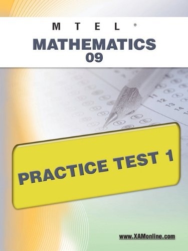 Cover for Sharon Wynne · Mtel Mathematics 09 Practice Test 1 (Pocketbok) (2011)