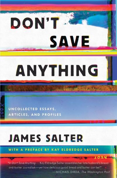 Cover for James Salter · Don't Save Anything (Paperback Bog) (2018)