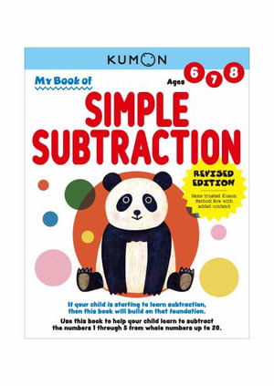 Cover for Kumon Publishing · My Book of Simple Subtraction (Paperback Book) [Revised edition] (2023)