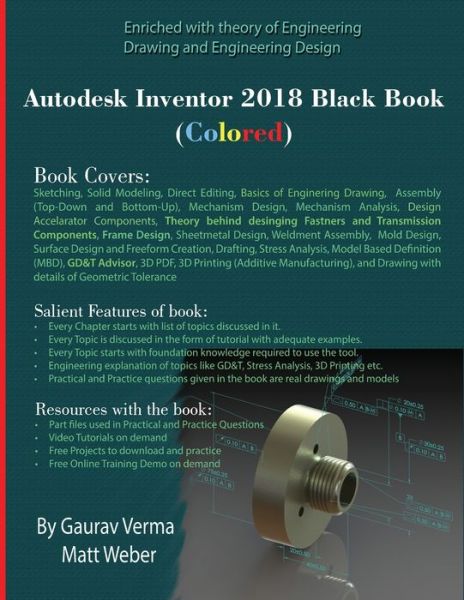 Cover for Gaurav Verma · Autodesk Inventor 2018 Black Book (Paperback Book) [Coloured edition] (2017)