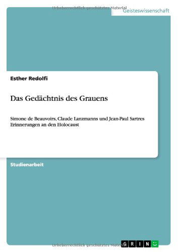 Cover for Esther Redolfi · Das Gedachtnis Des Grauens (Paperback Book) [German edition] (2011)