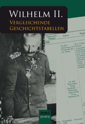 Cover for Kaiser Wilhelm II · Vergleichende Geschichtstabellen Von 1878 Bis Zum Kriegsausbruch 1914 (Hardcover Book) [German edition] (2013)
