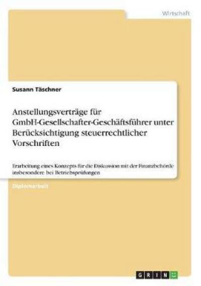 Cover for Täschner · Anstellungsverträge für GmbH-G (Book) (2017)