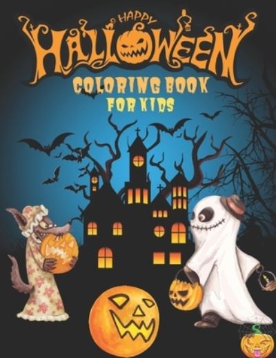 Cover for Currey Insta · Happy Halloween Coloring Book For Kids: Over 36 Coloring Designs for All Kids, Halloween Coloring Book. (Pocketbok) (2021)