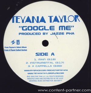 Cover for Teyana Taylor · Google Me (LP) (2008)