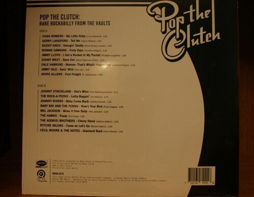 Pop The Clutch: Rare Rockabilly From The Vaults - V/A - Music - ORG MUSIC - 0711574711116 - January 24, 2022