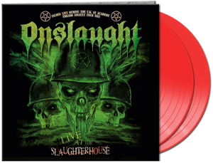 Cover for Onslaught · Live at the Slaughterhouse (Red Vinyl) (LP) [Limited edition] (2016)