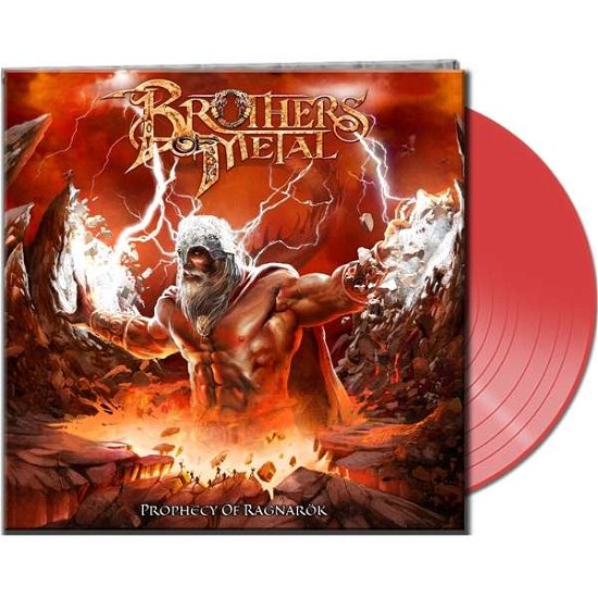 Cover for Brothers of Metal · Prophecy of Ragnarök (Clear Red Vinyl) (LP) (2018)